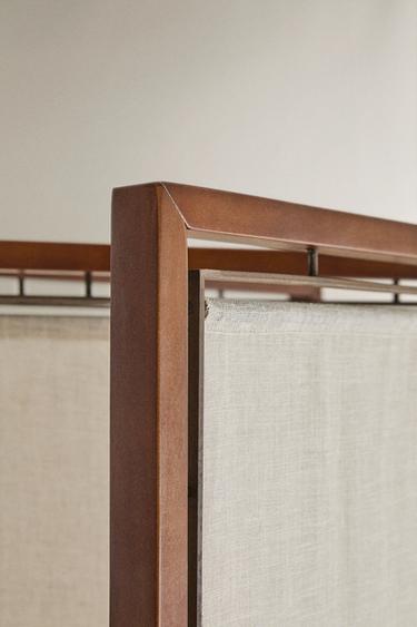 PARAVENT BOIS ET LIN - Marron de Zara - Image 2