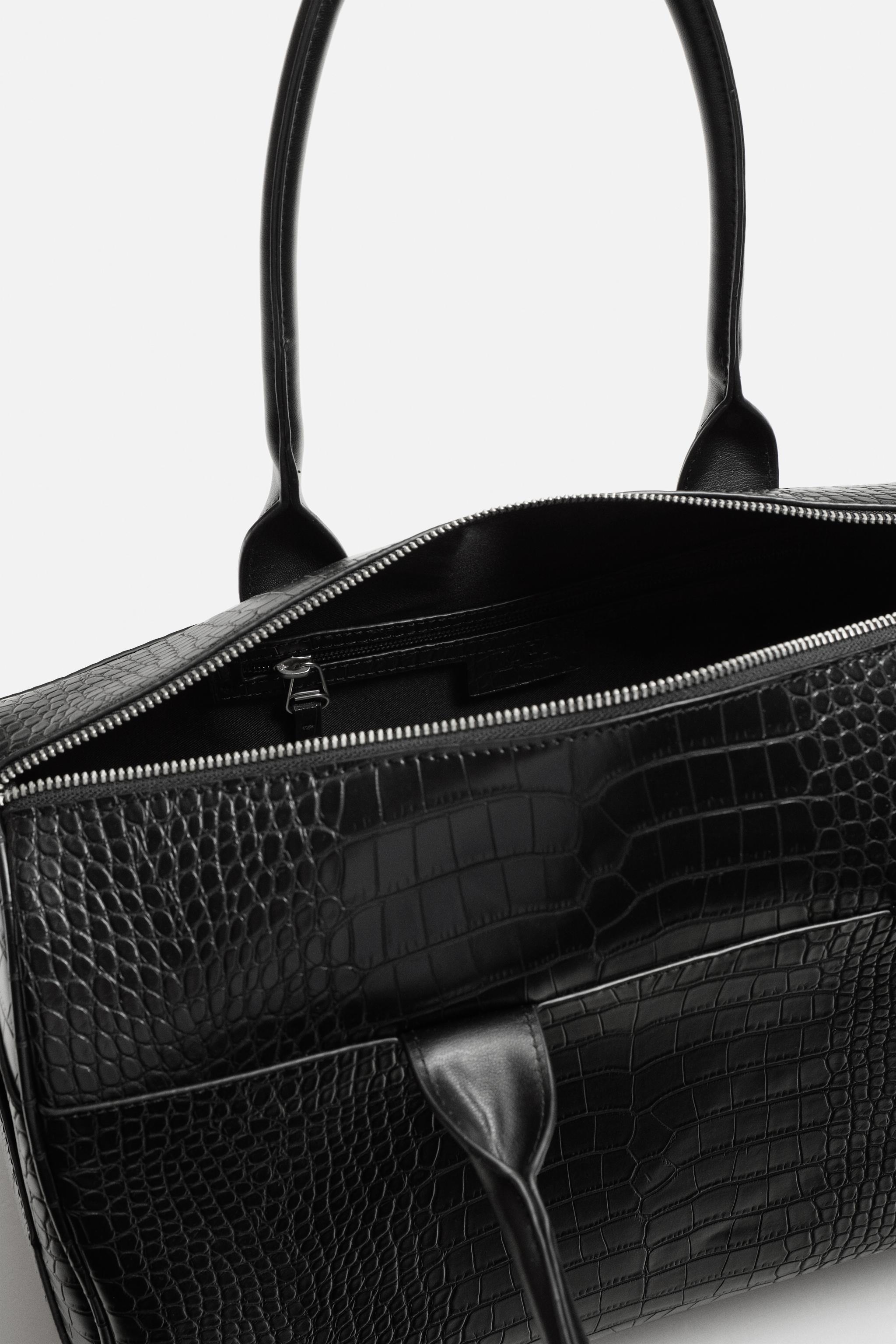 【ZARA】型押し加工トラベルスーツケース 型押し加工トラベルスーツケース - ブラック | ZARA Japan / 日本