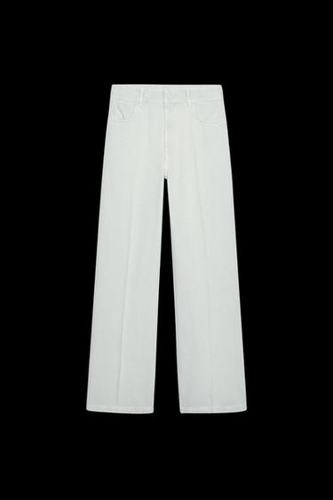 ZW COLLECTION HIGH-WAIST WIDE-LEG JEANS - Light blue by Zara - Image 0