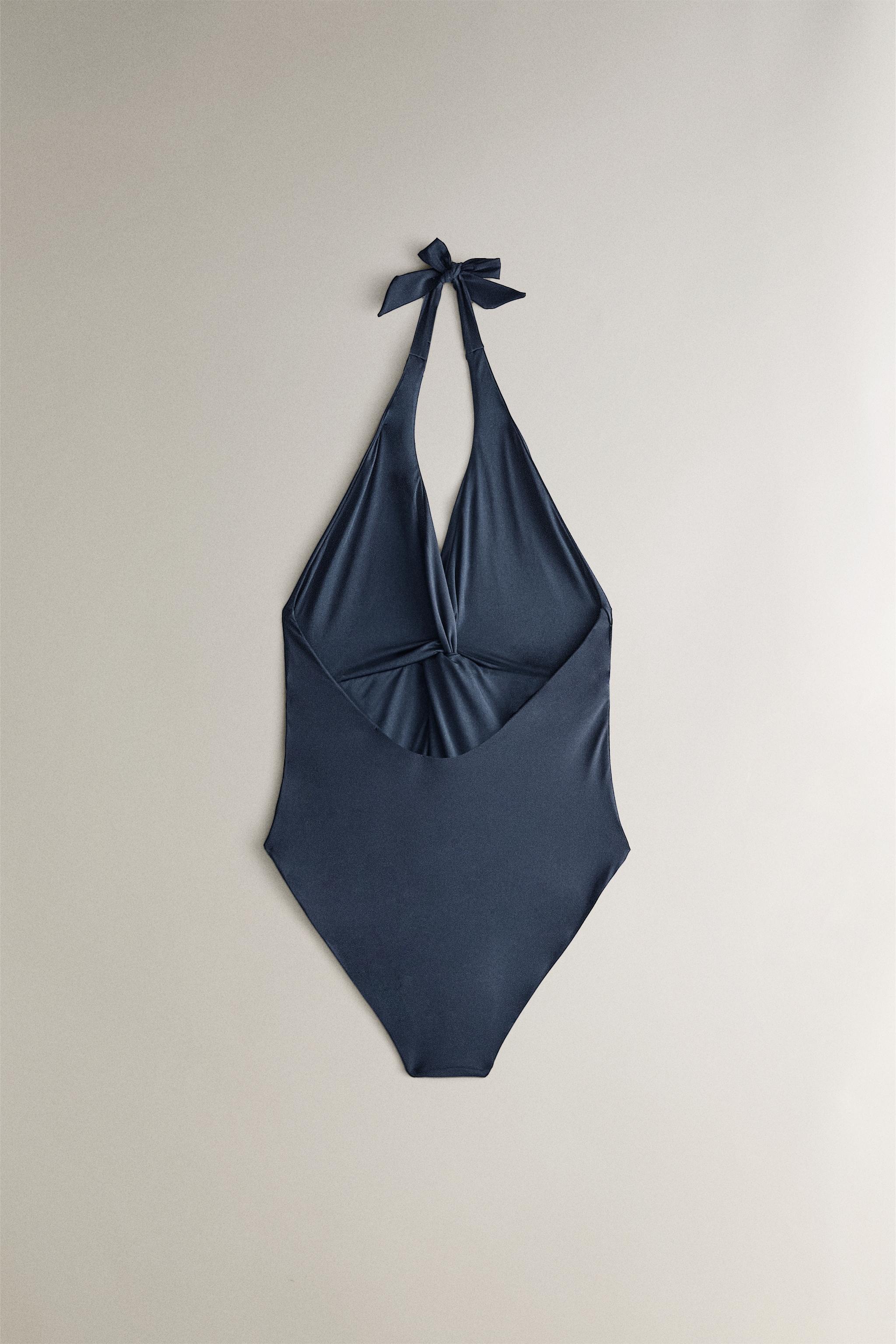 MAILLOT DE BAIN HALTER NŒUD