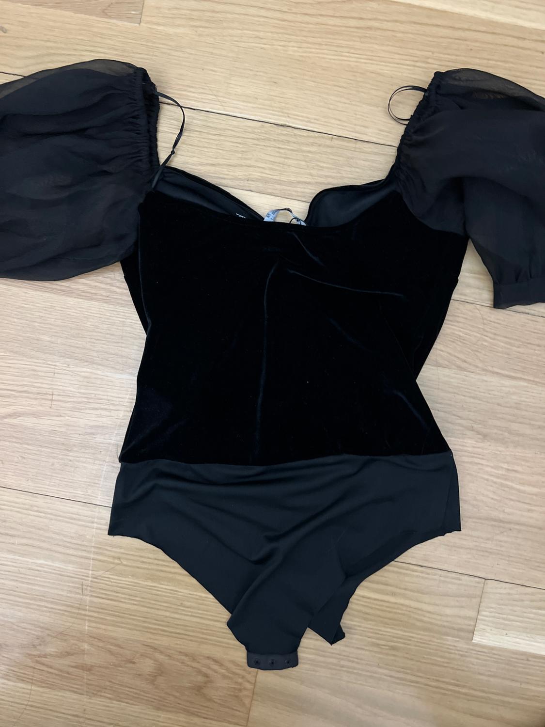 COMBINED VELVET BODYSUIT - Image 7