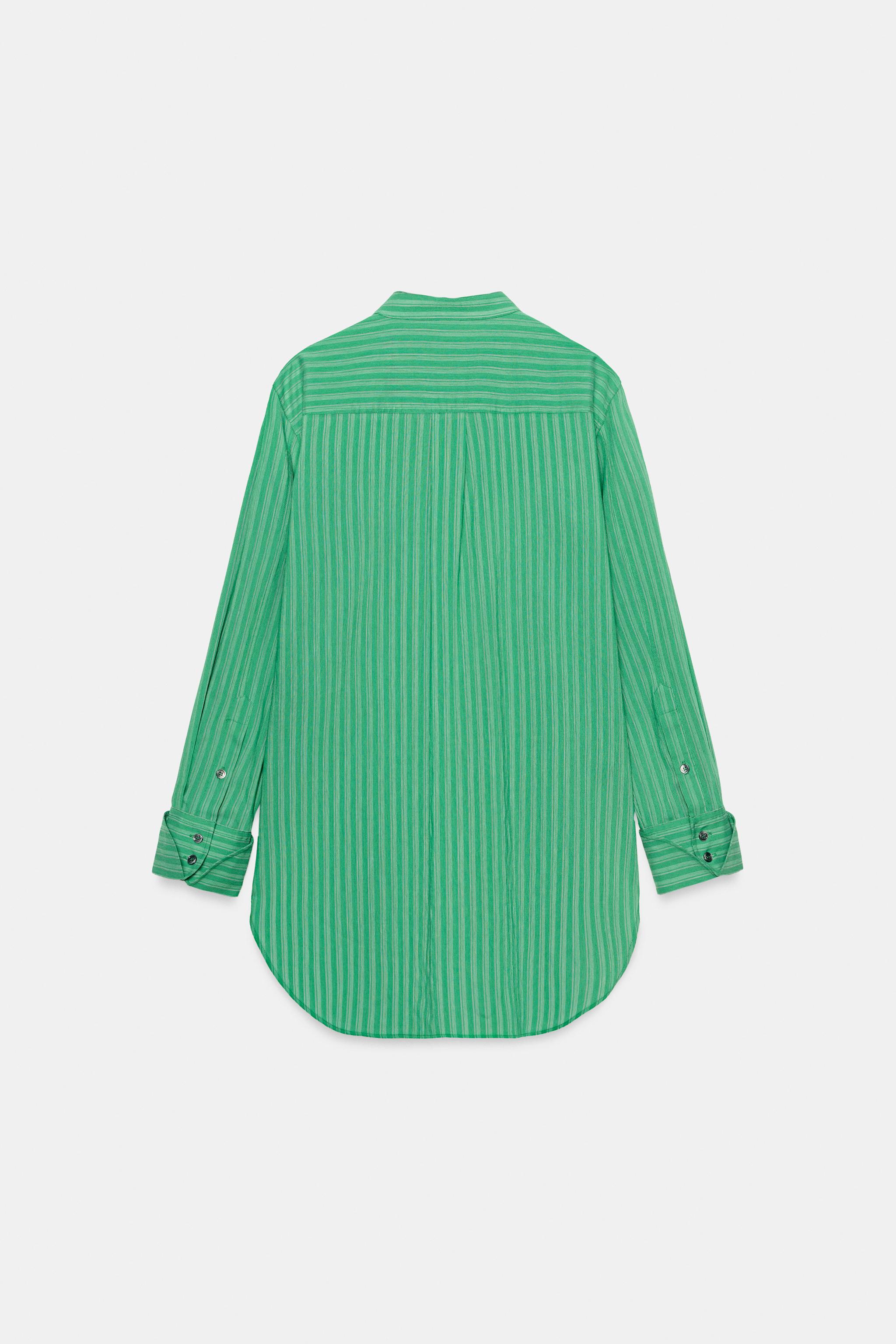 ZW COLLECTION STRIPED BIB SHIRT