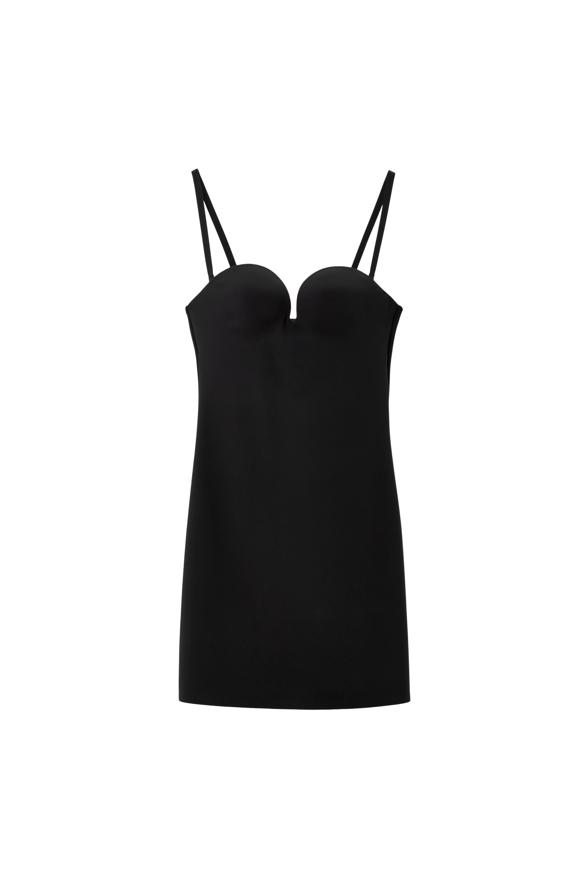 ポリアミドボディシェイプミニワンピース - ブラック | ZARA Japan / 日本