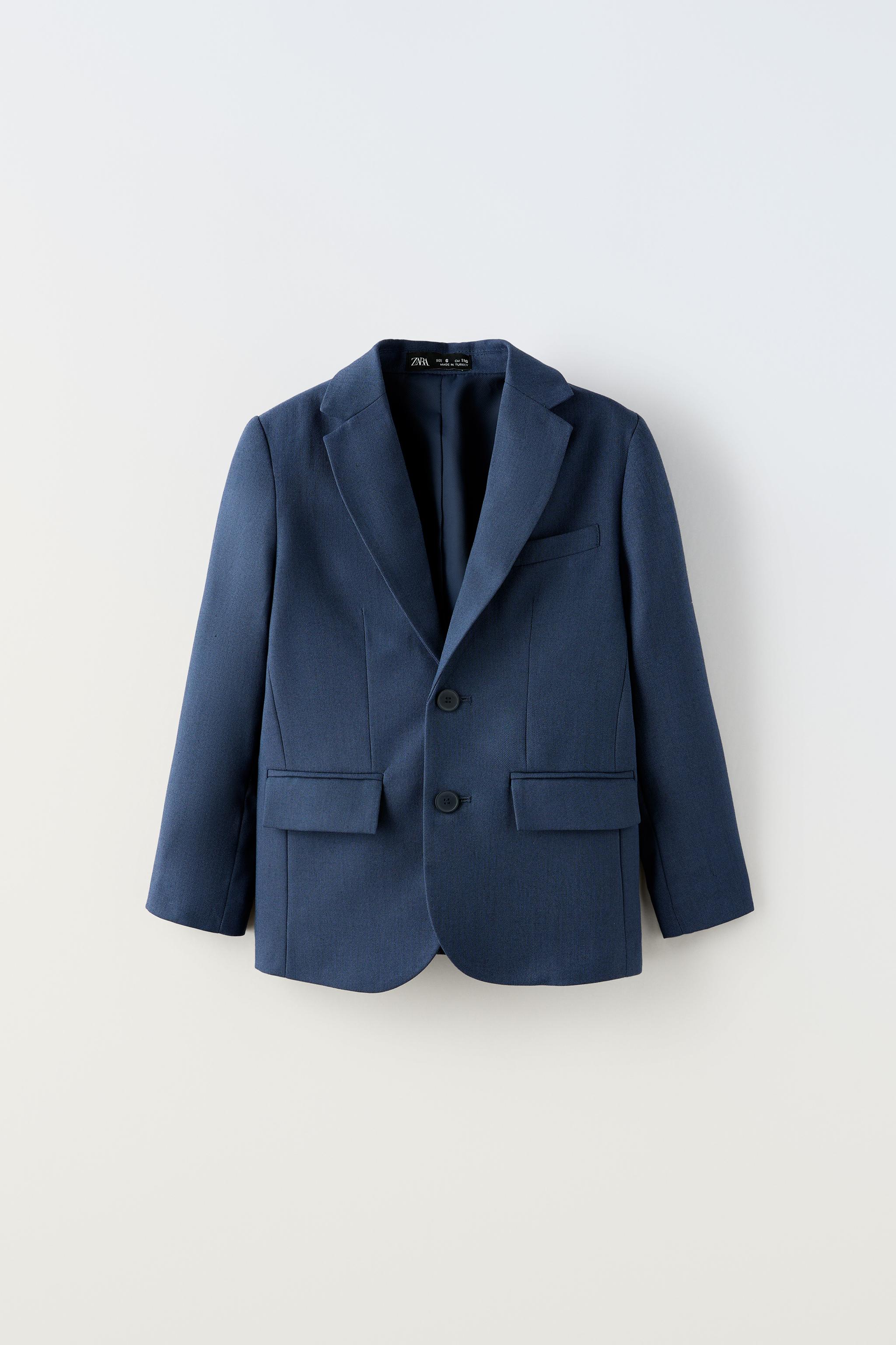 TEXTURED BLAZER - Blue | ZARA United States