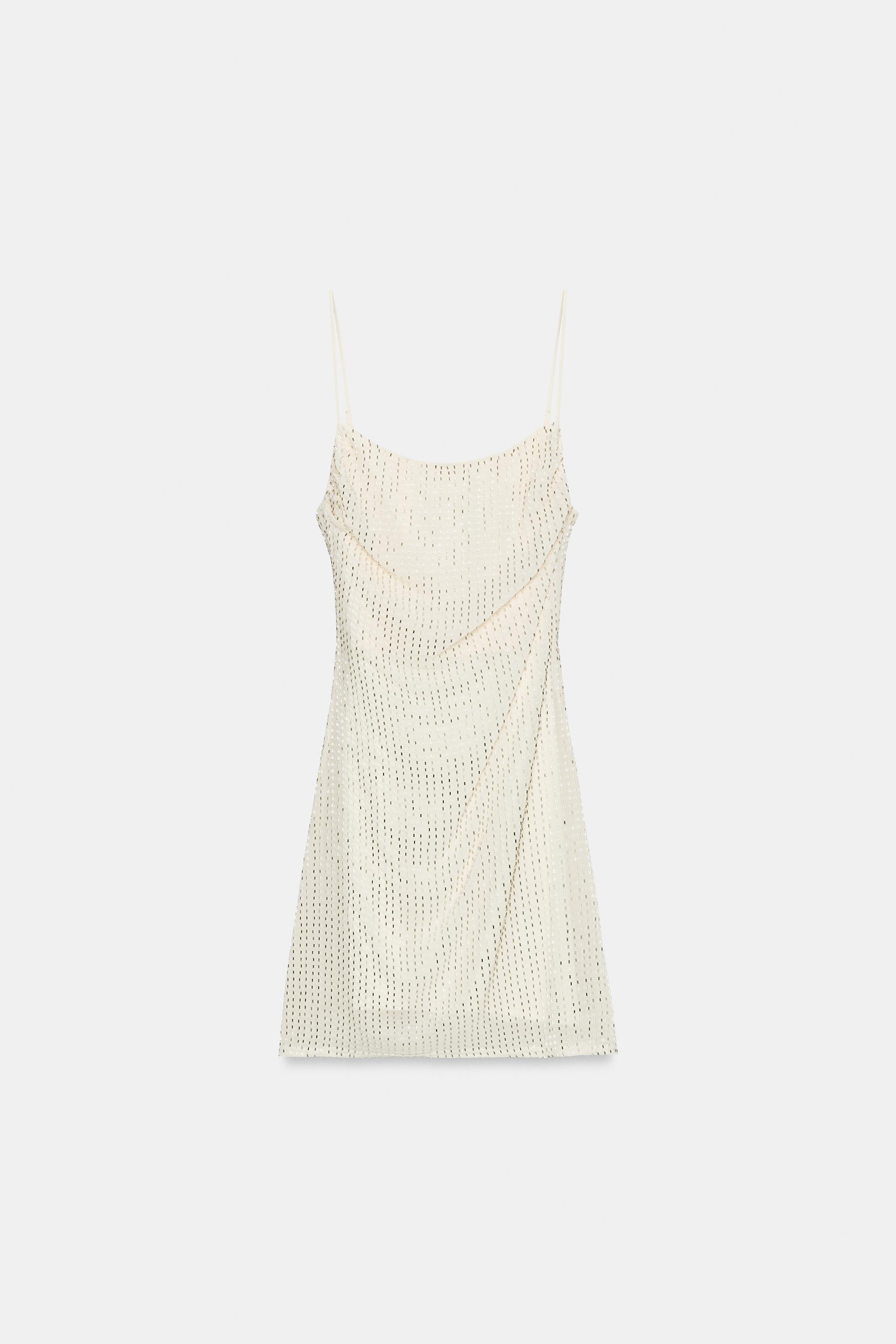 SHINY DRAPED MINI DRESS