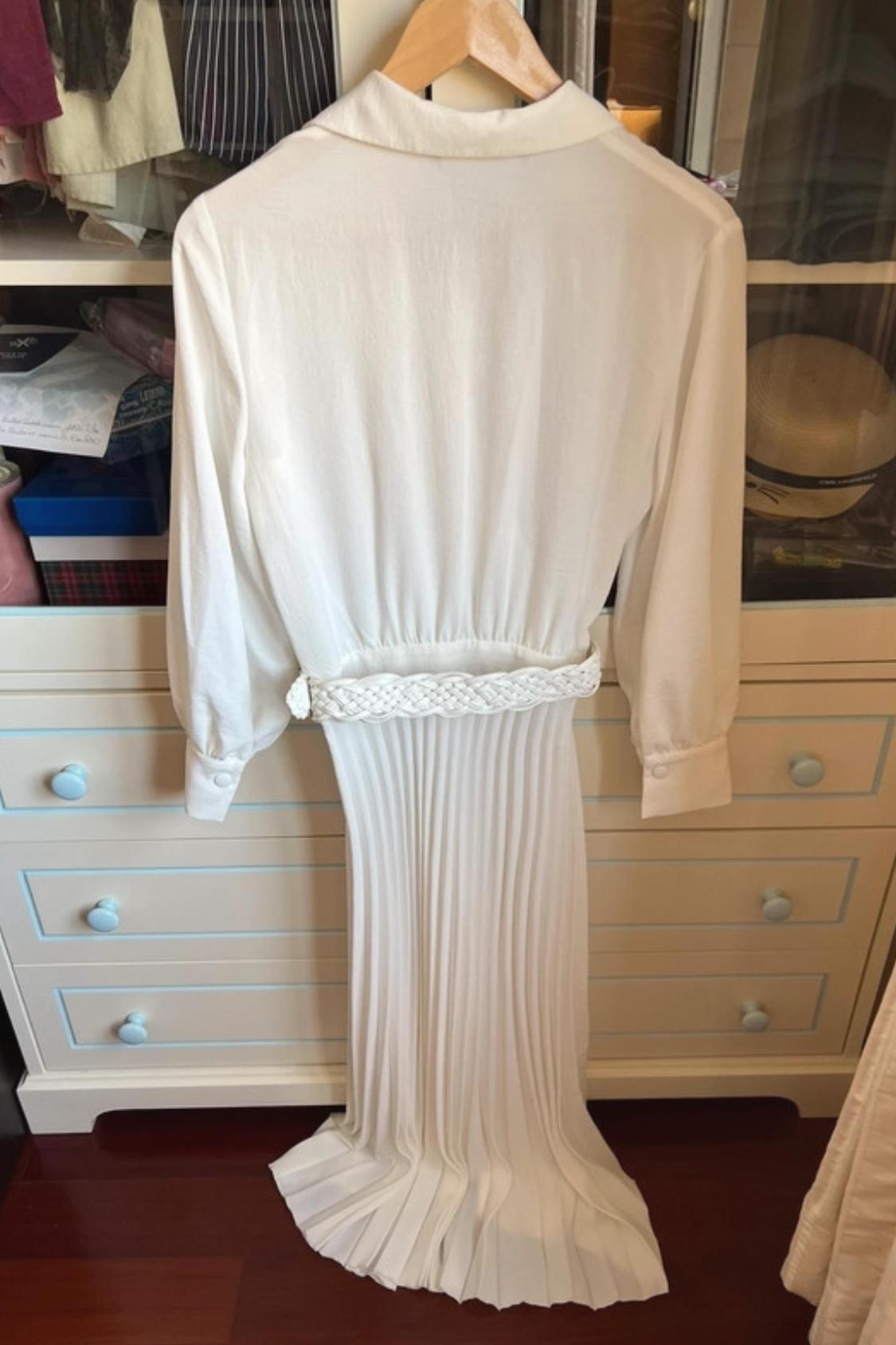 PLEATED MIDI DRESS - Image 3