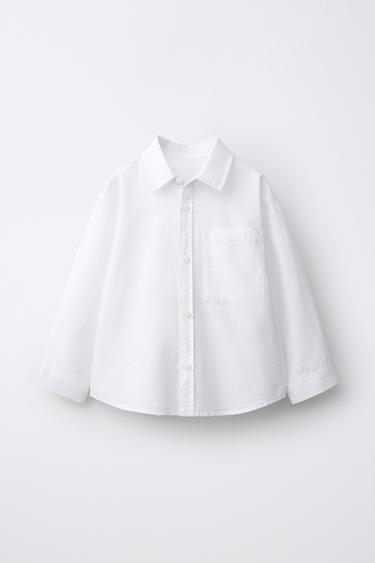 OXFORD POCKET SHIRT - White by Zara