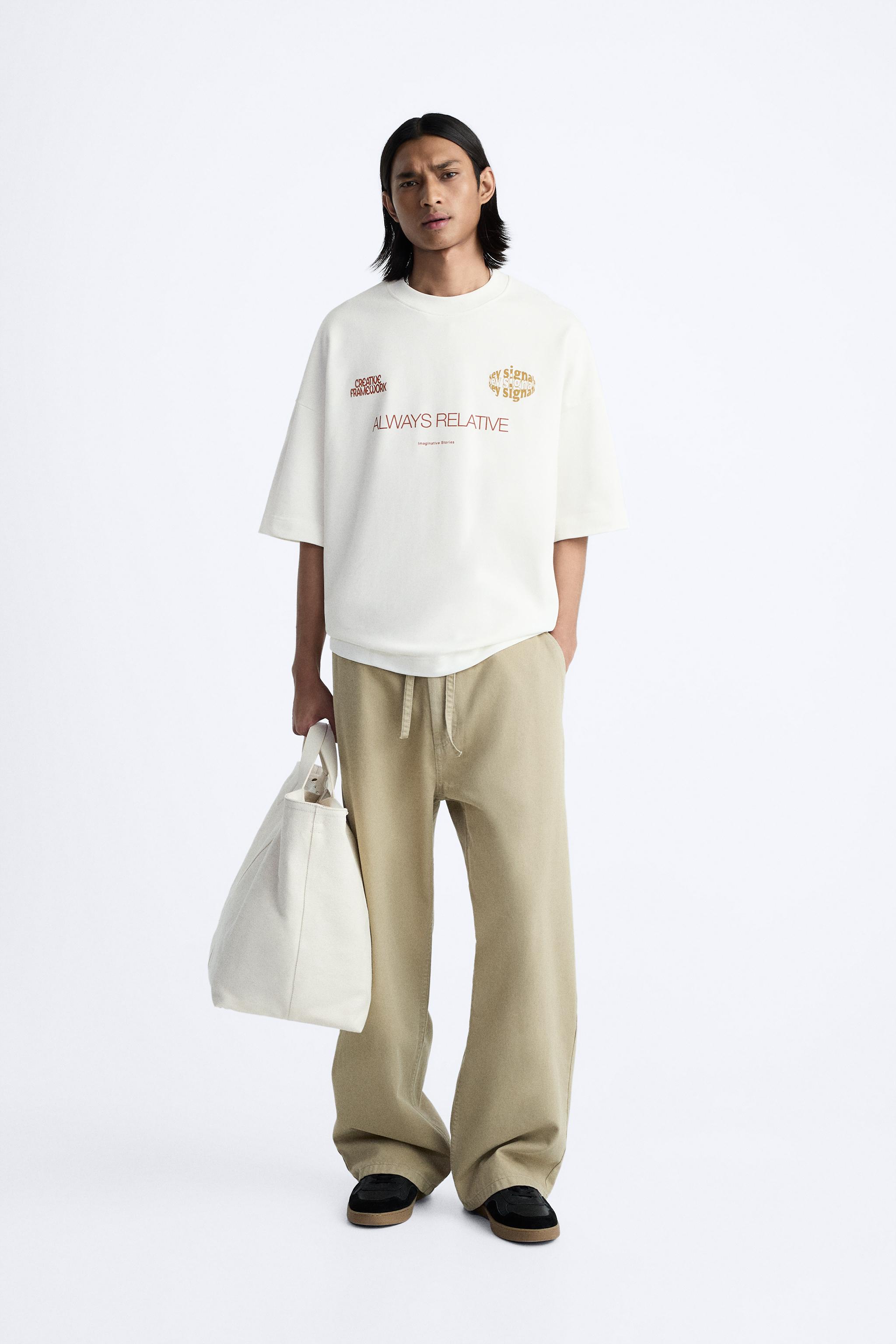 定番低価(新品) ZARA コントラストスウェットシャツ　ZARAスウェット トレーナー/スウェット