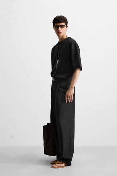 INTERLOCK TEXTURED SWEATSHIRT - Black by Zara - Image 2