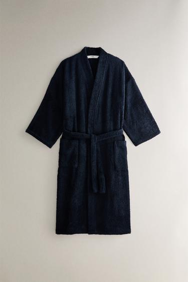 Zara PREMIUM COTTON BATHROBE (420 GXM²) - Ink blue