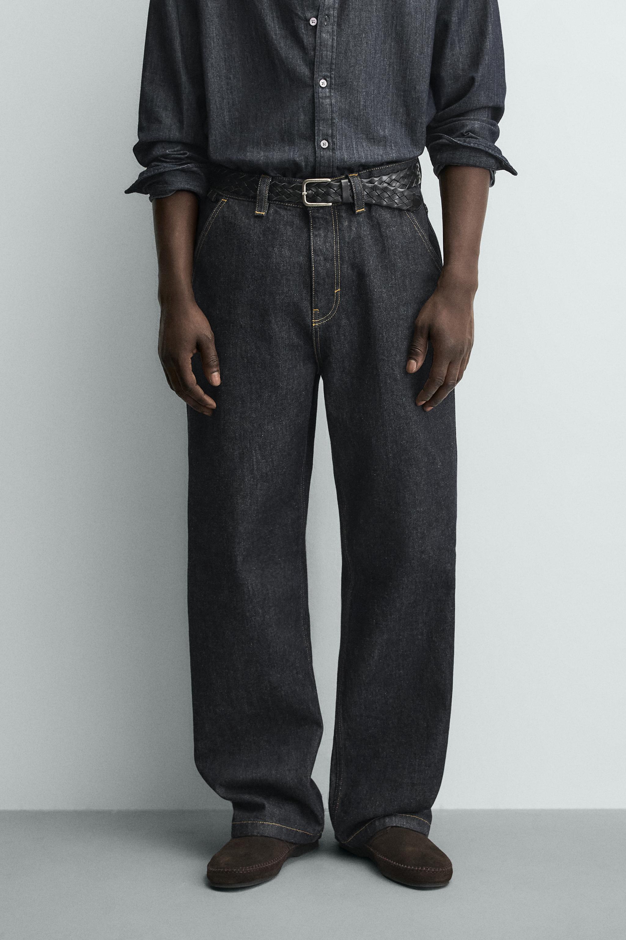 PANTALON CHINO EN DENIM BRODÉ CŒURS
