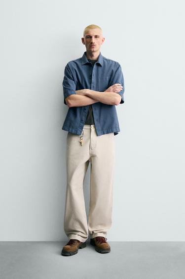 سترة مطرزة - أزرق by Zara