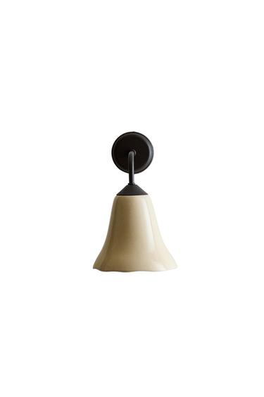 LAMP | METAL WALL LAMP WITH CERAMIC LAMPSHADE - Ecru by Zara