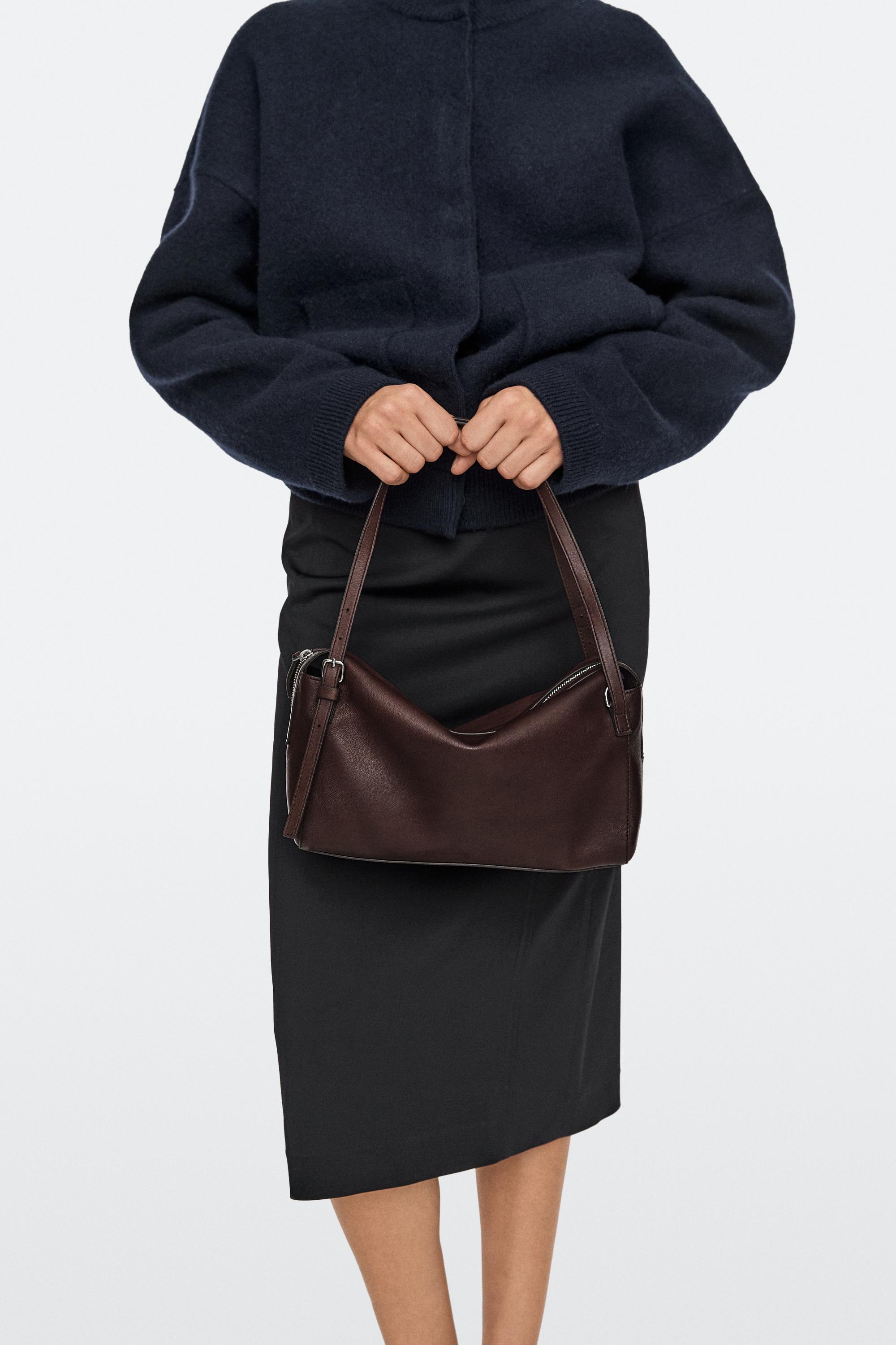 Medium nappa leather satchel bag