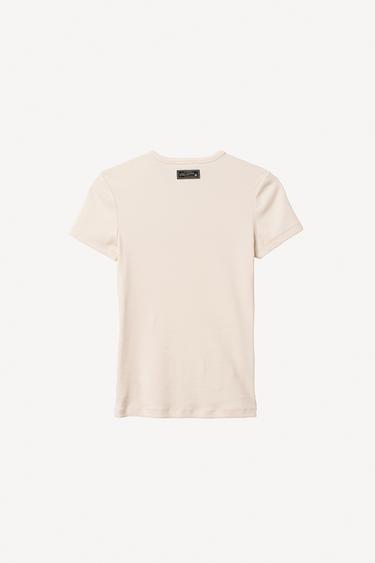 WILLY CHAVARRIA X ZARA FRONT SLOGAN T-SHIRT - Oyster-white by Zara - Image 3