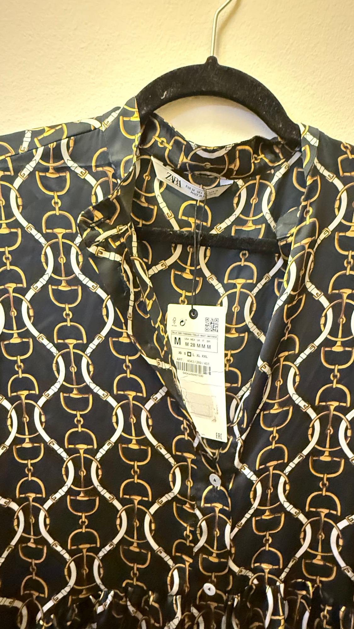 CHAIN PRINT DRESS - Image 3