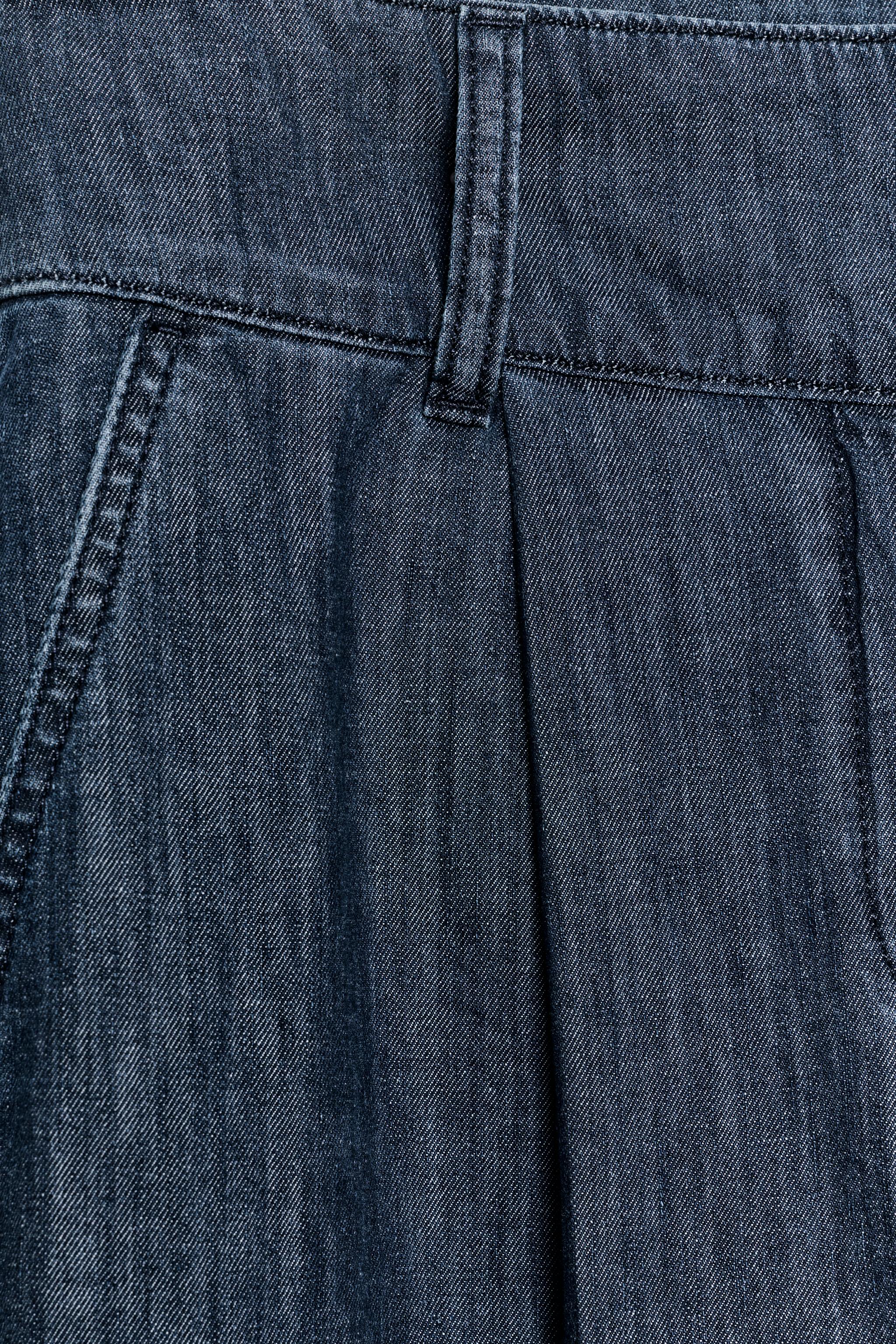 Женские брюки Zara PLEATED BARREL PANTS — фото 7