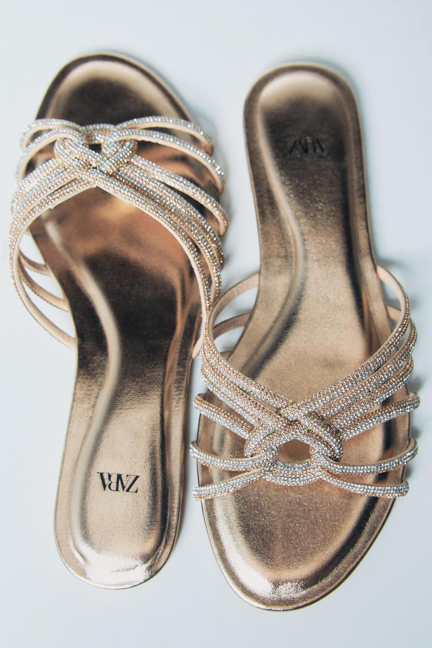 Women´s Golden Sandals | Explore our New Arrivals | ZARA United States