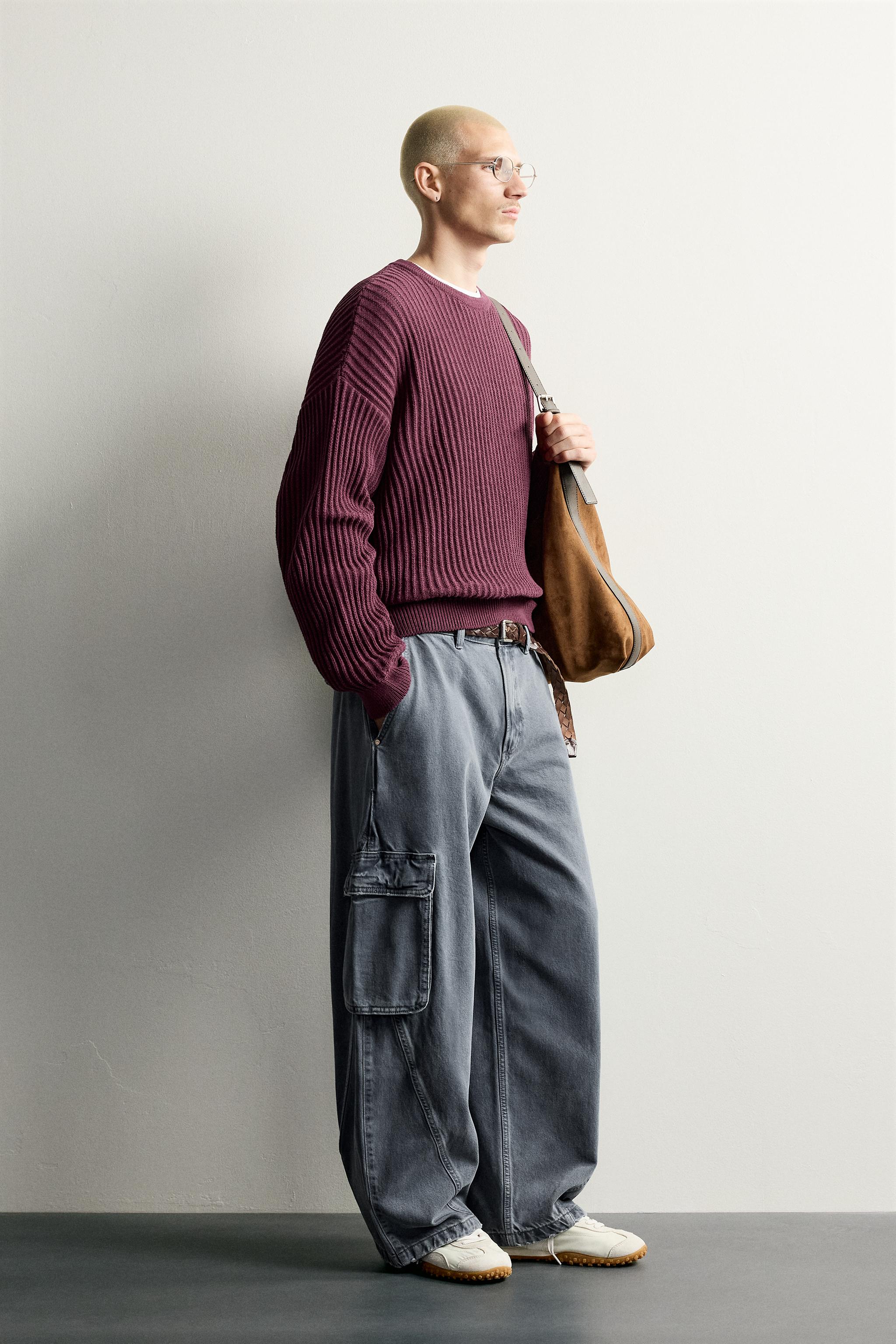 TEXTURED BOXY FIT JUMPER