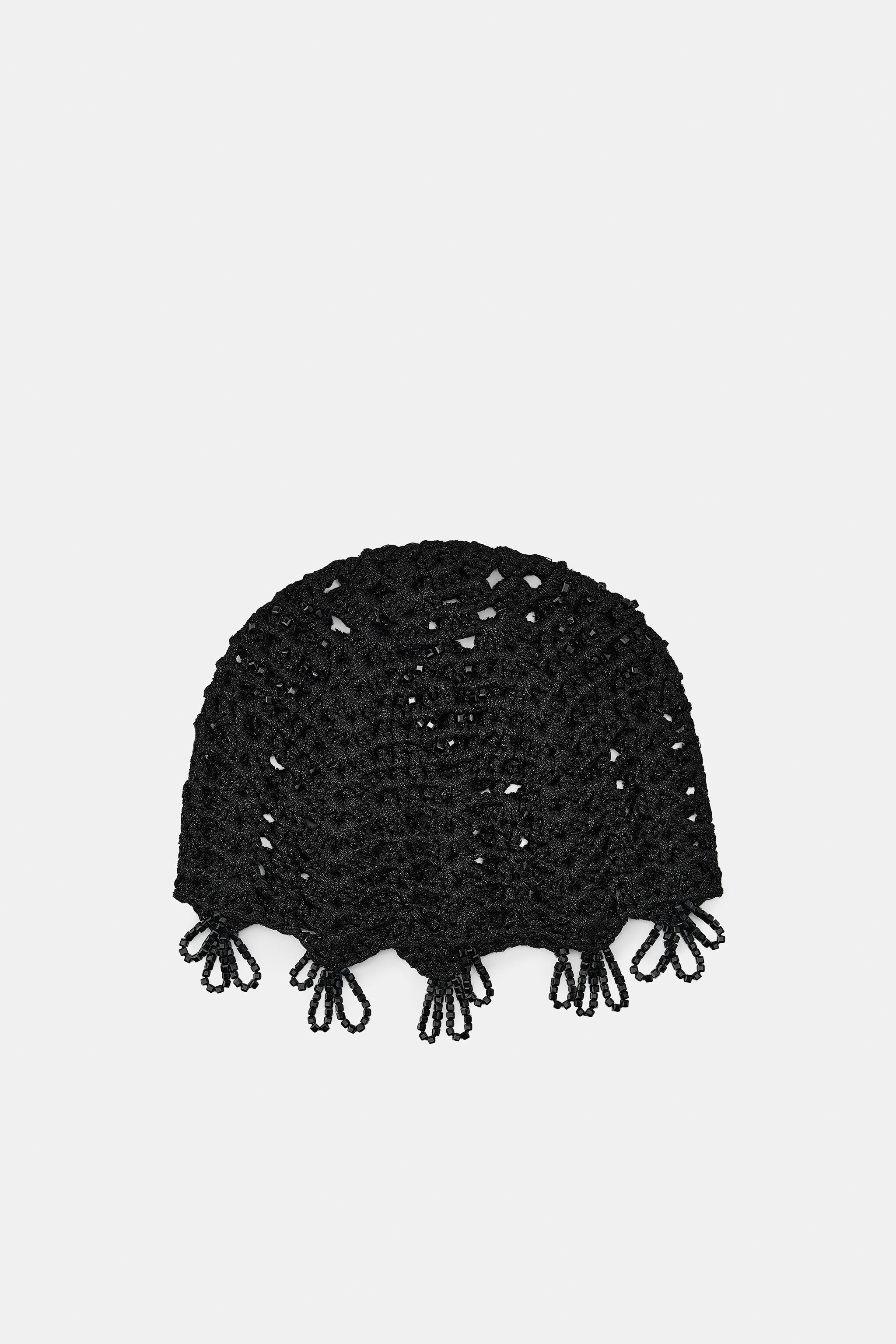 CROCHET SKULLCAP WITH BEADS