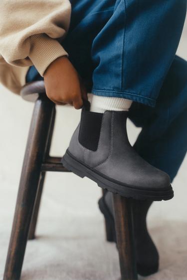 Zara CHELSEA BOOTS - Gray - Image 0