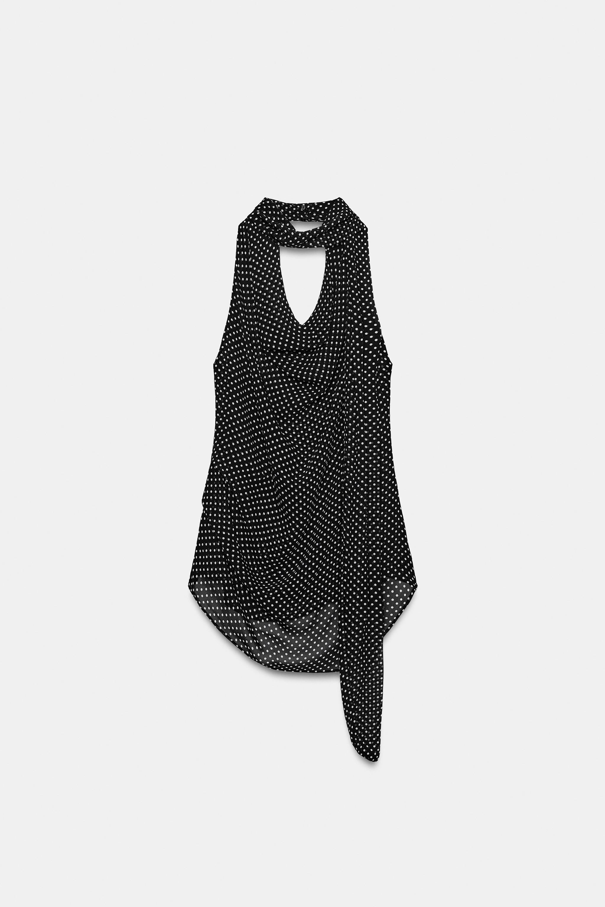 ZW COLLECTION PUANTİYELİ HALTER YAKA TOP - Görsel 6
