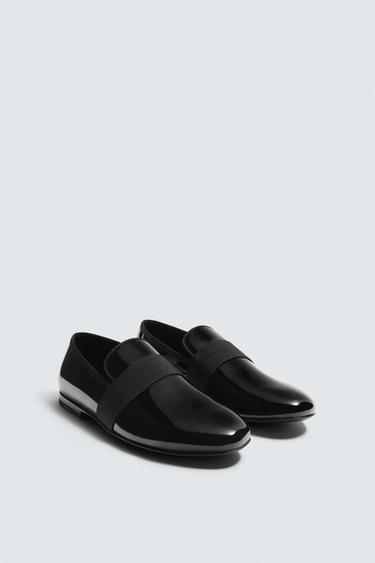 ЛАКИРОВАННЫЕ ЛОФЕРЫ — Черный от Zara