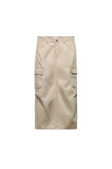 MIDI CARGO SKIRT