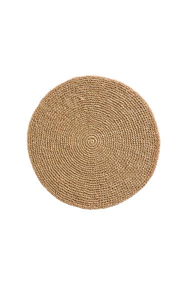 SET DE TABLE ROND EN PAPIER - Marron de Zara