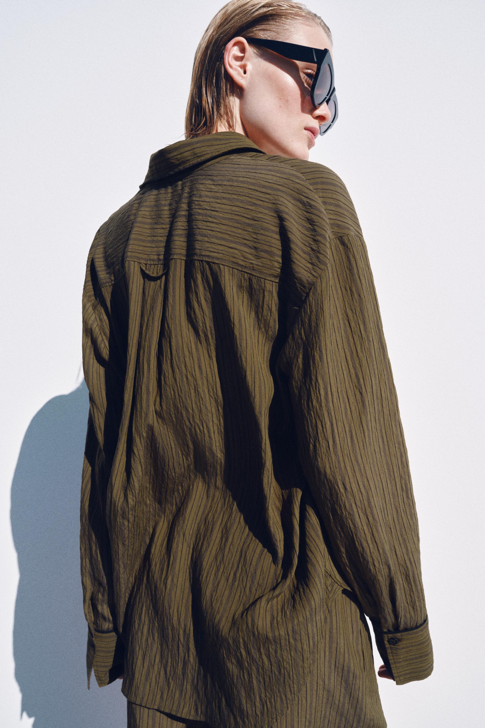 ZW COLLECTION FLOWY STRIPED SHIRT
