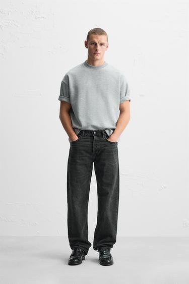CALÇA RETA - Carvão da Zara