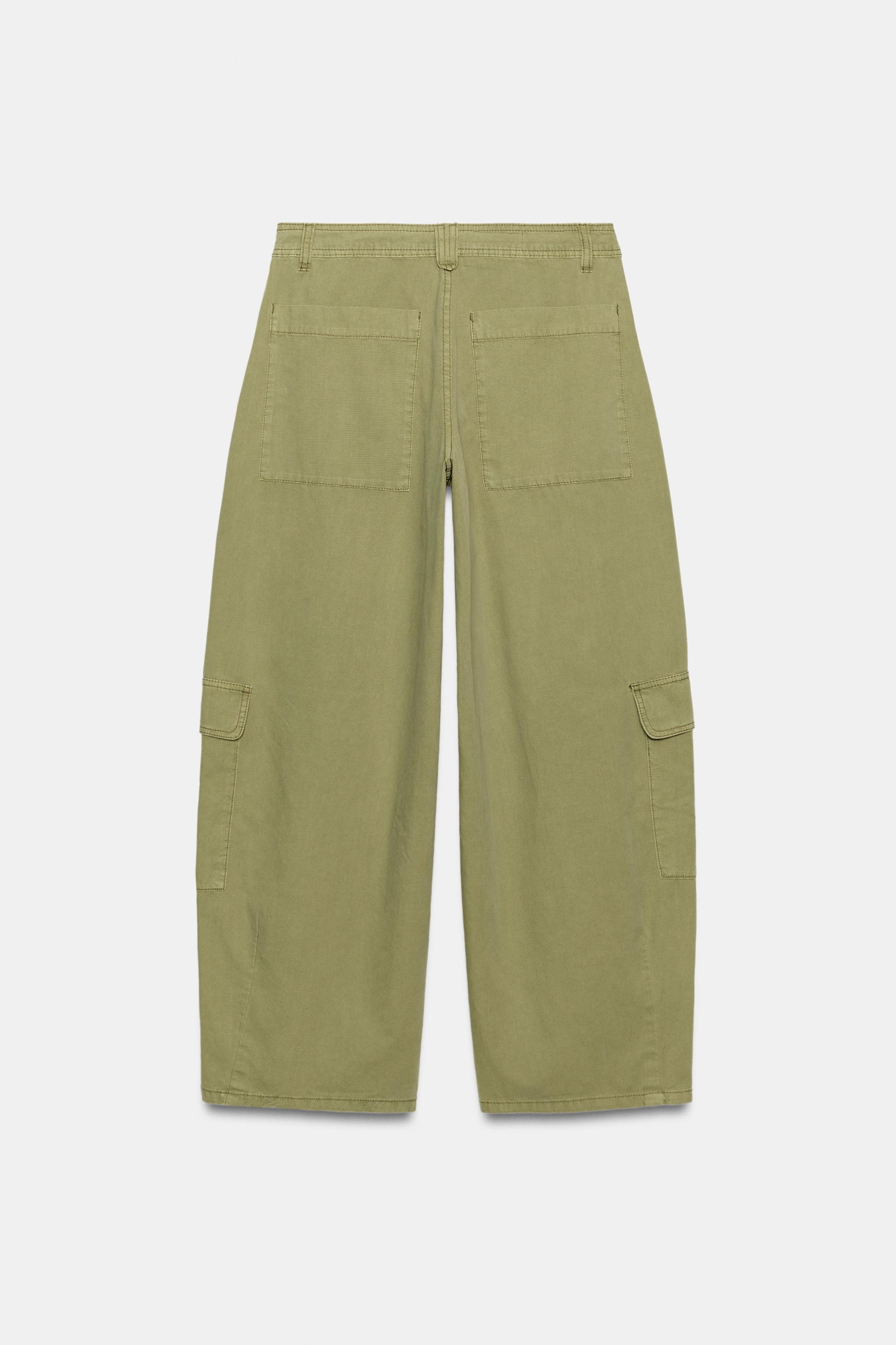 Женские брюки Zara OVERSIZED CARGO PANTS — фото 3