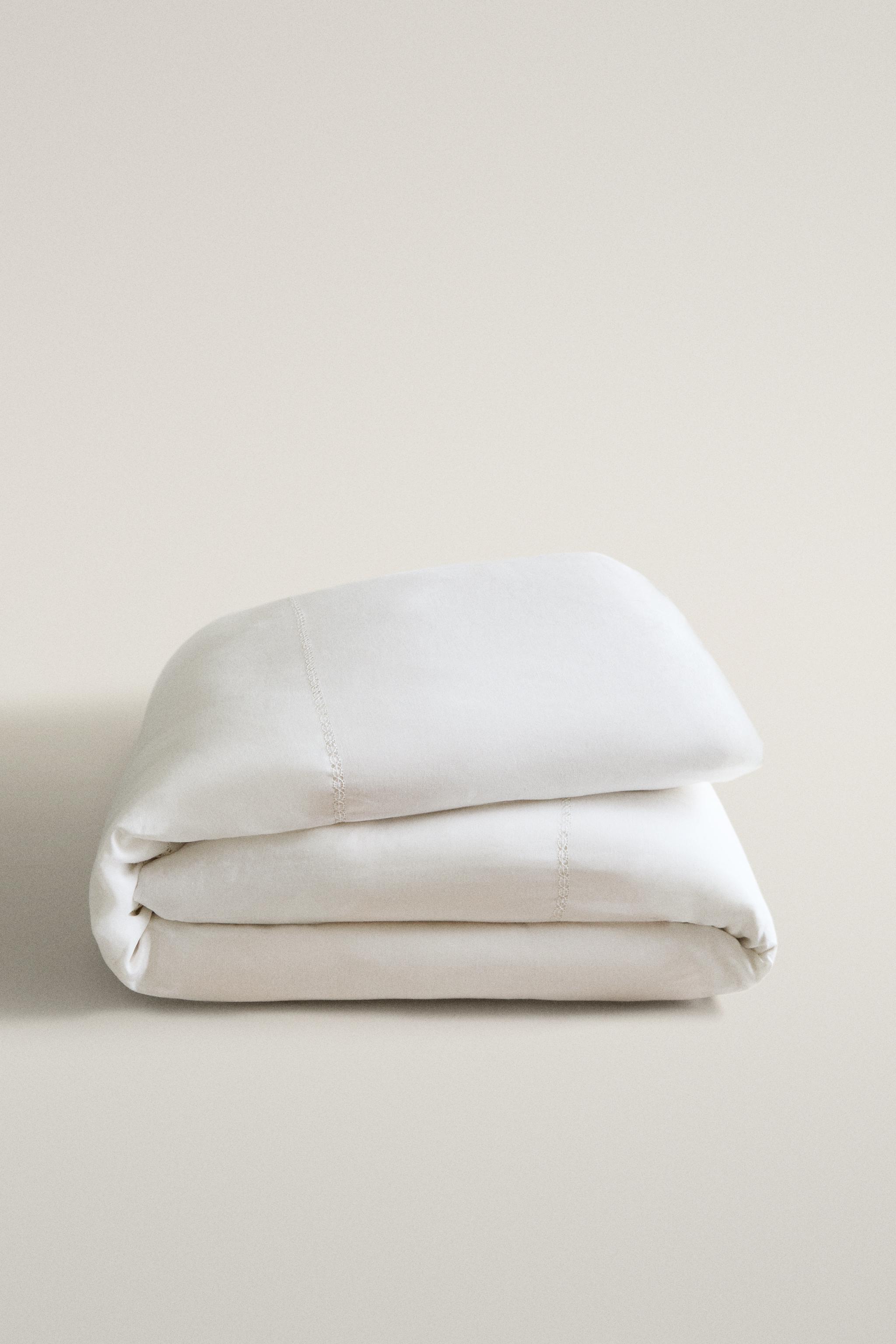 LINEN HEMSTITCHED DUVET COVER