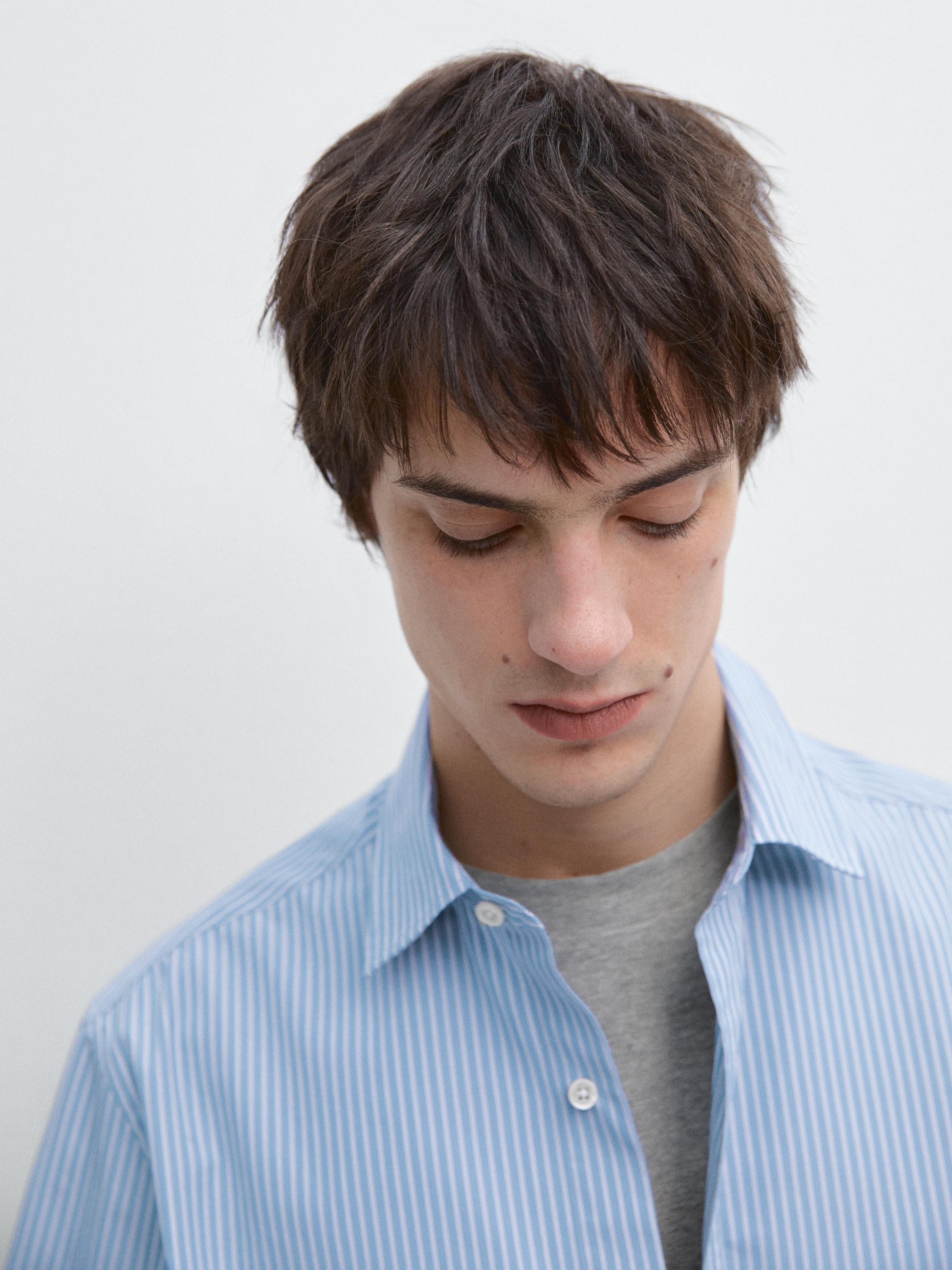 100% cotton poplin regular fit shirt