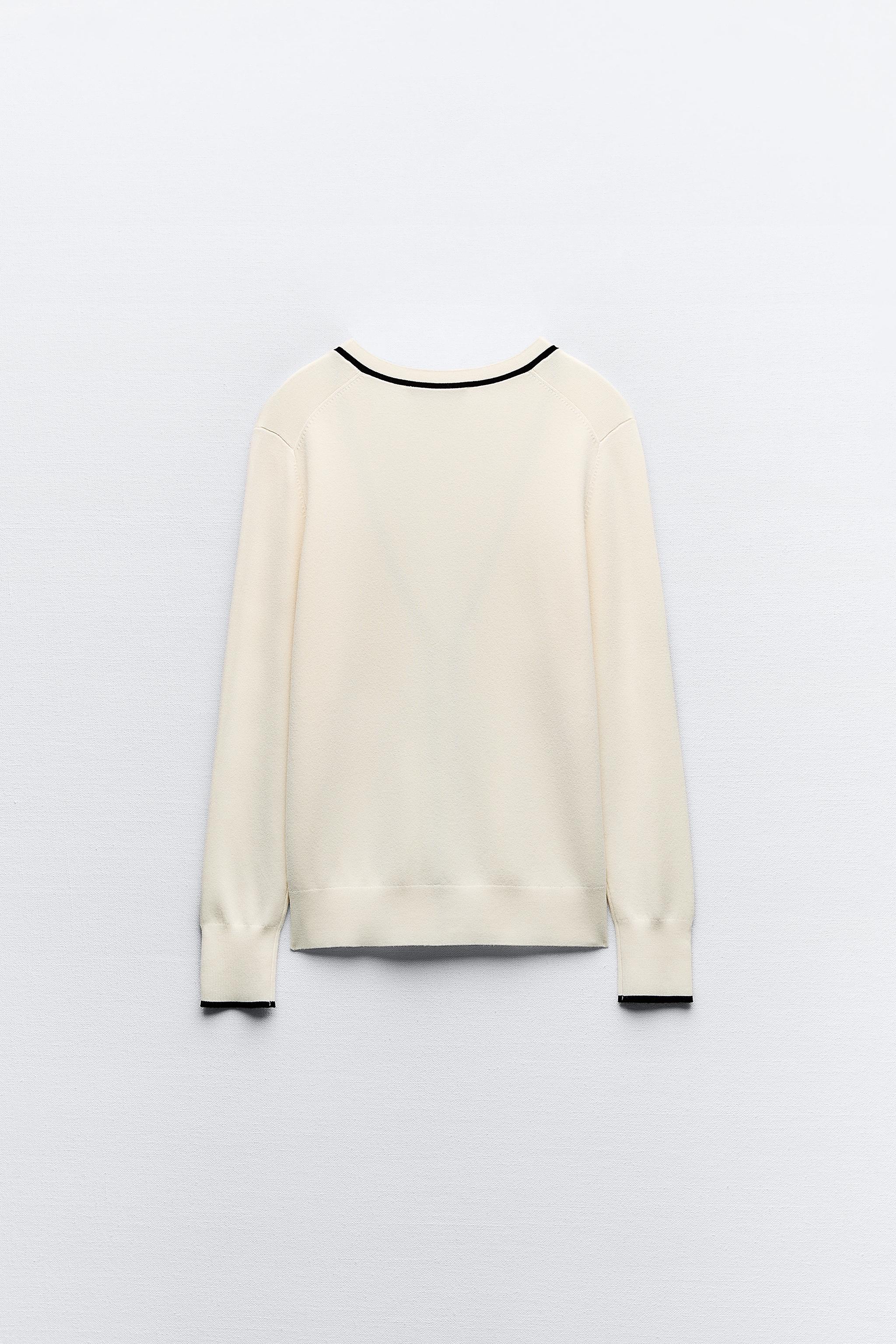 Zara white cardigan sale