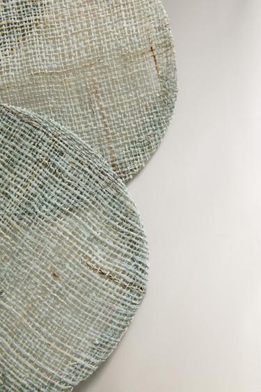 Zara RAMIE FLOWER PLACEMAT - Blue / Green