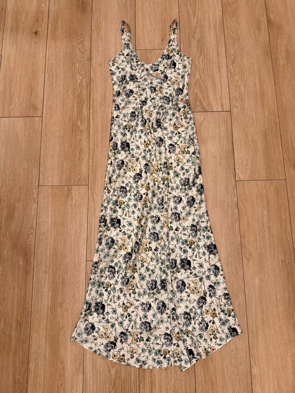 PRINTED SATIN DRESS - Image 2