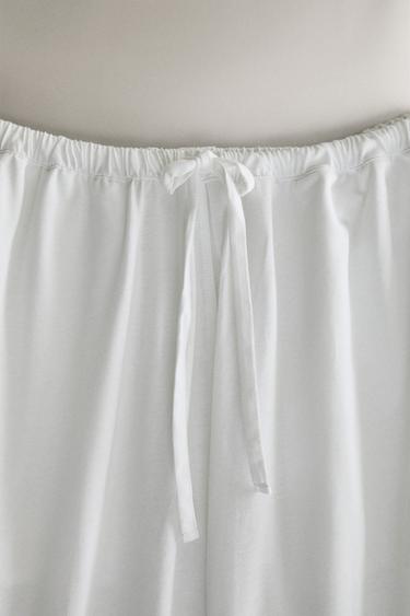 COTTON TROUSERS - White de Zara - Image 1
