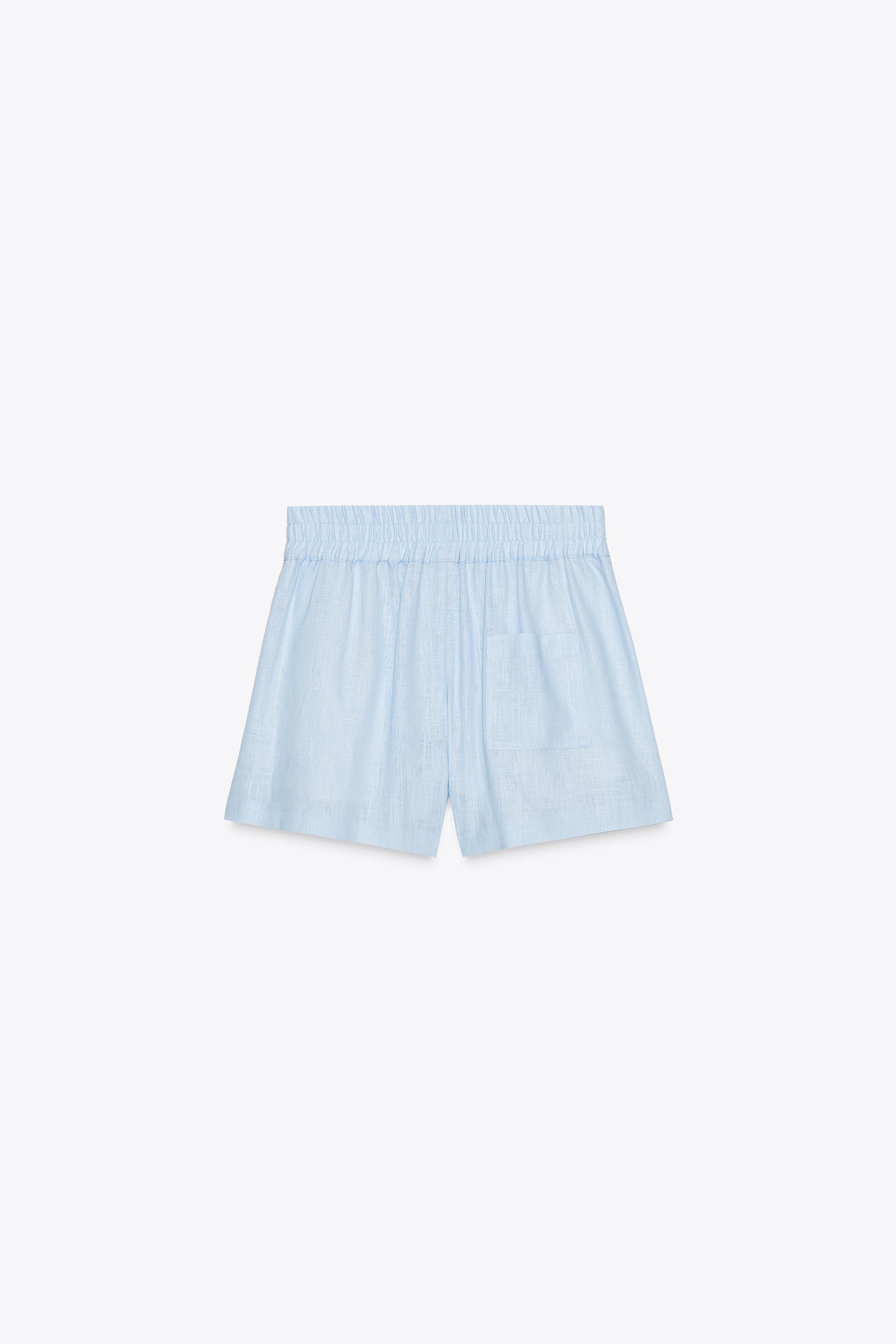BERMUDA BOXER AVEC LIN