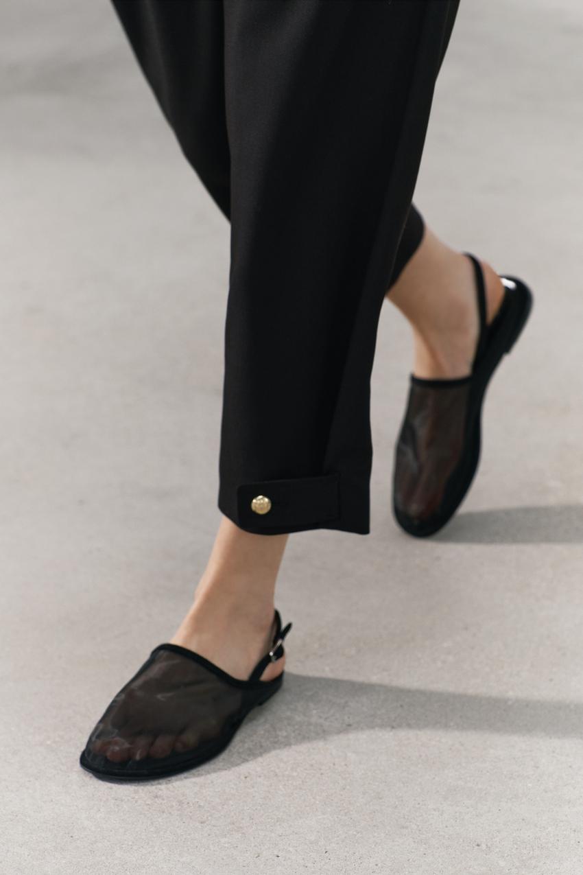 zara mesh mules