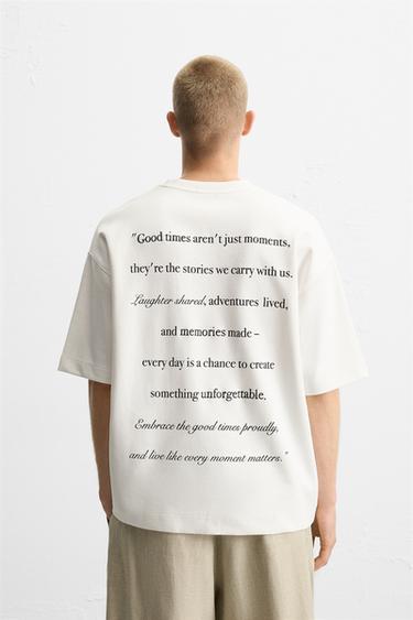EMBROIDERED SLOGAN SWEATSHIRT - White by Zara - Image 2