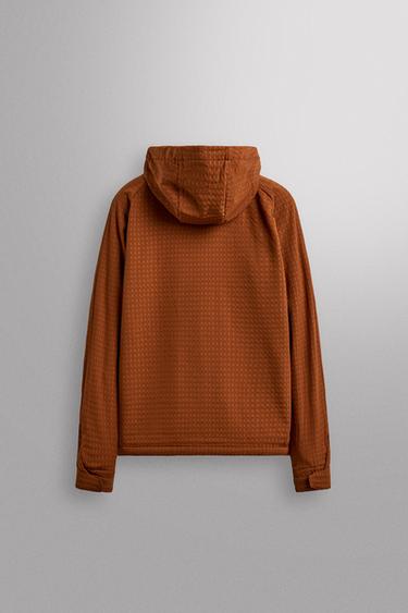 BLOUSON TECHNIQUE STRUCTURÉ - Orange de Zara - Image 1
