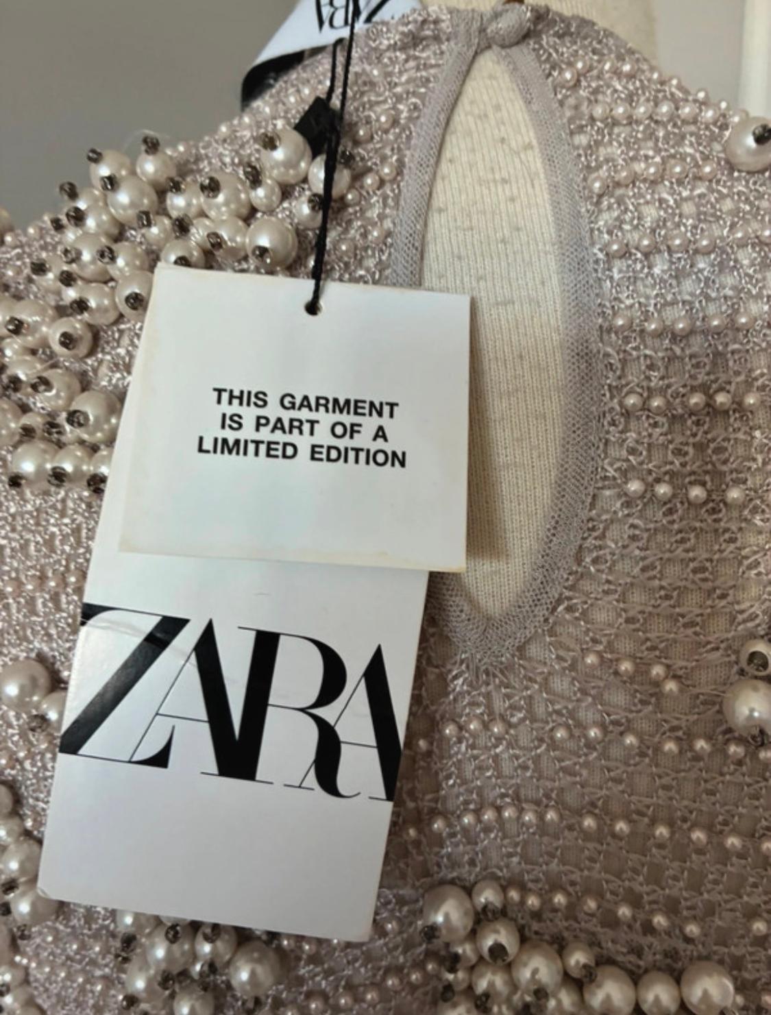 KNIT TOP WITH FAUX PEARLS - LIMITED EDITION - Image 5