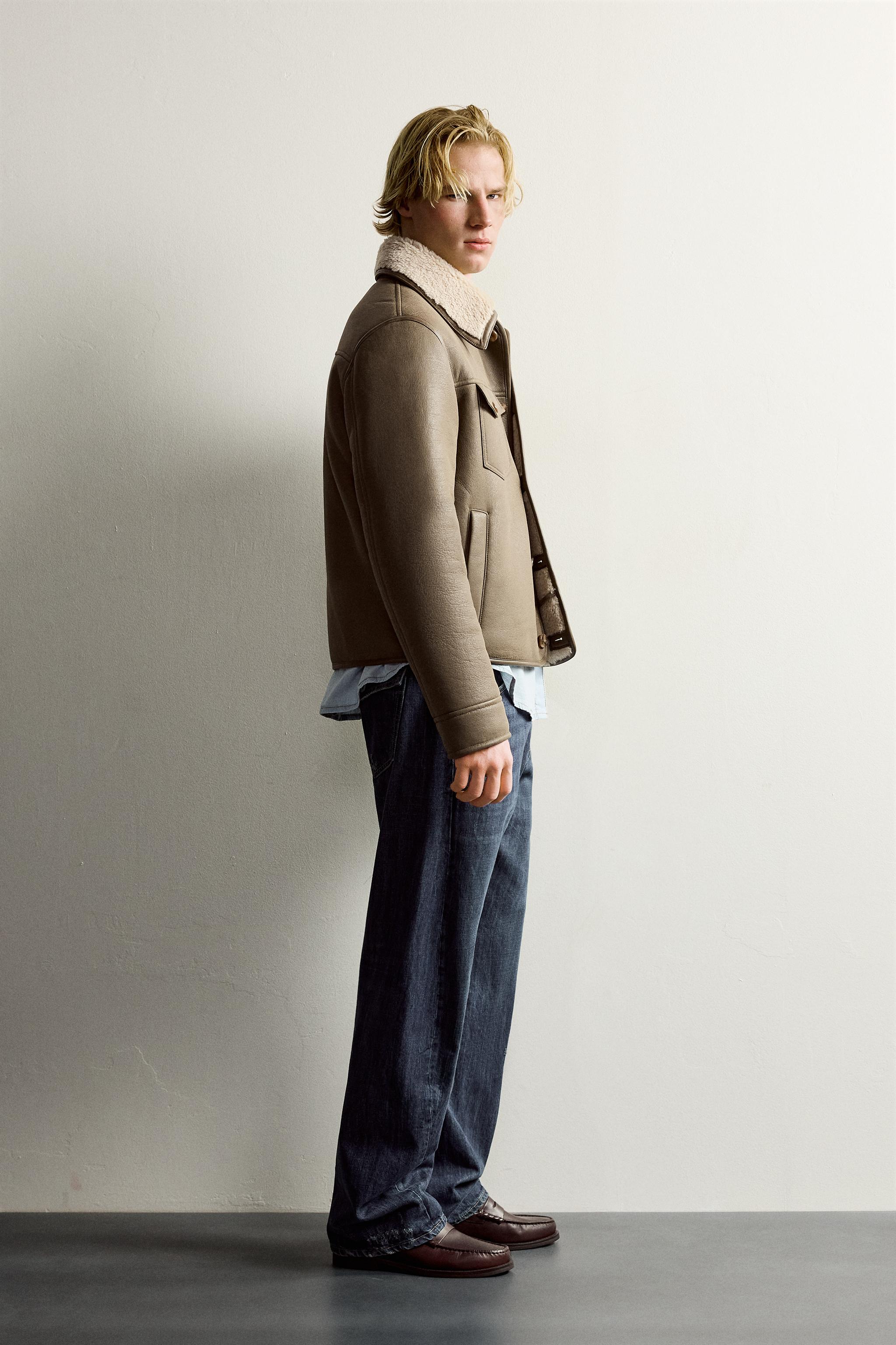 BLOUSON EN MATIÈRE SYNTHÈTIQUE DOUBLE FACE