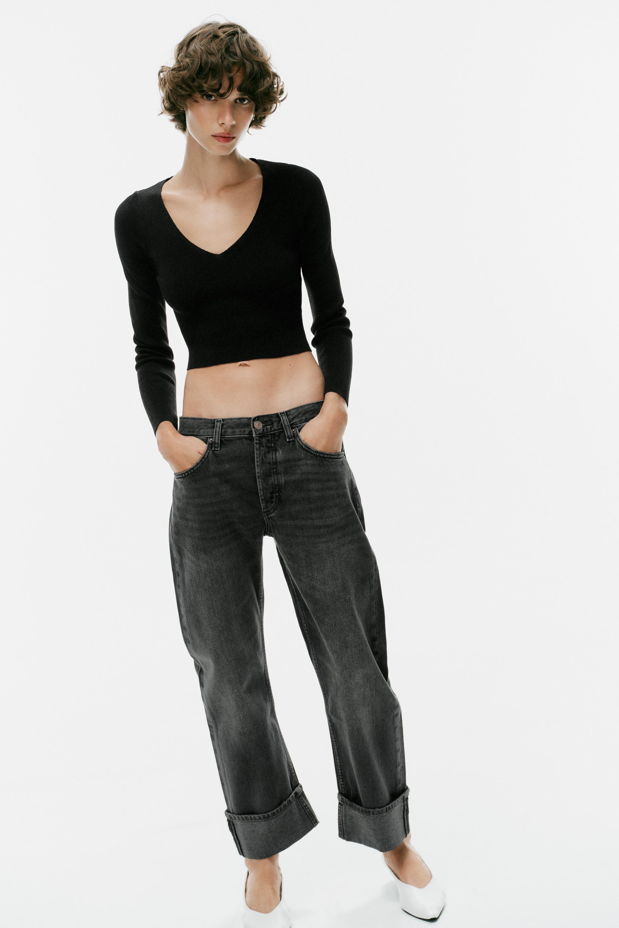 Zara KNIT CROSSED BACK TOP