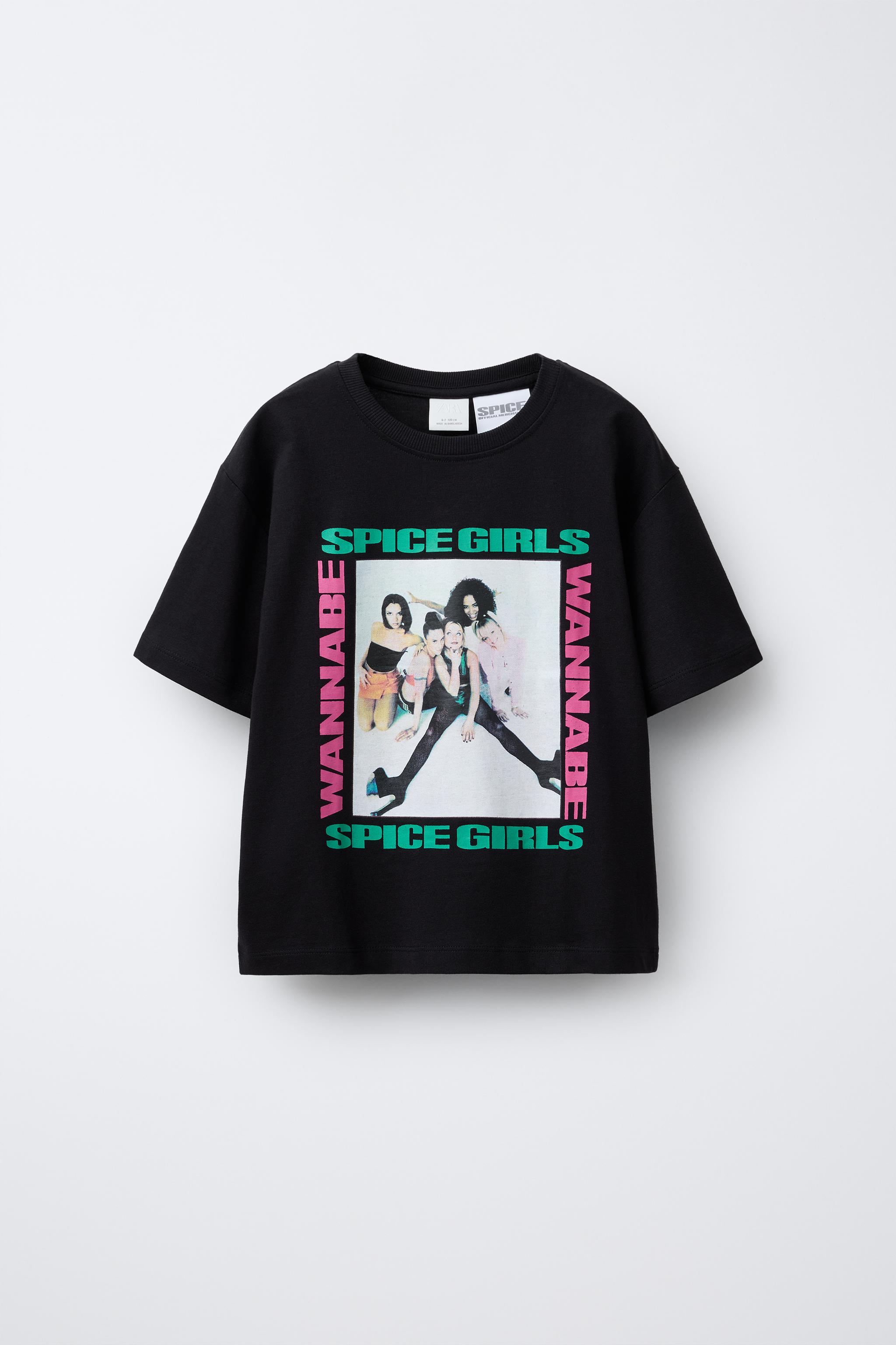 完売品 ZARA SPICE GIRLS プリントTシャツ 2025年 SPICE GIRLS © PHOTO T-SHIRT - Black | ZARA Canada