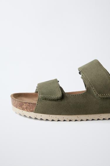 STRAPPY SANDALS - Khaki Green by Zara - Image 5