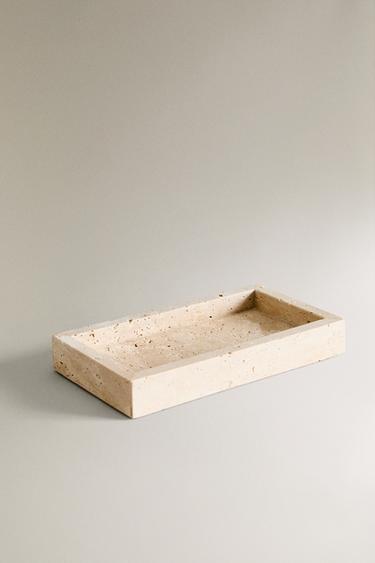 BEIGE MARBLE BATHROOM SOAP DISH - Beige by Zara - Image 1
