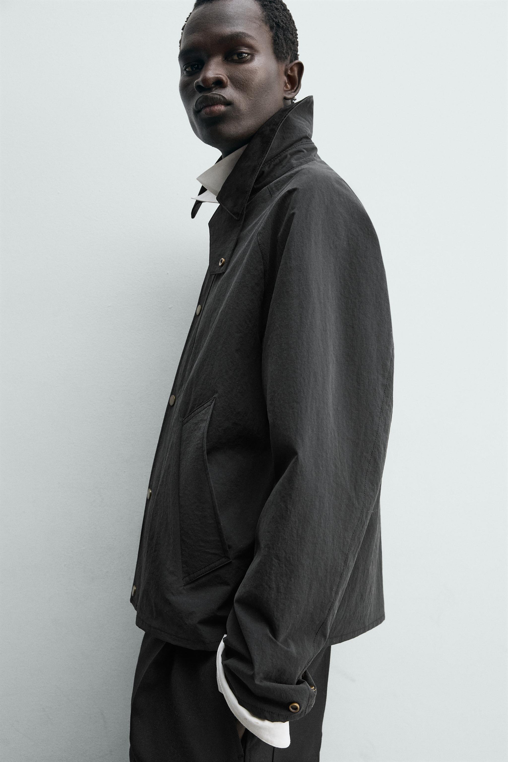 TECHNICAL COMBINATION COLLAR JACKET - Black | ZARA United States