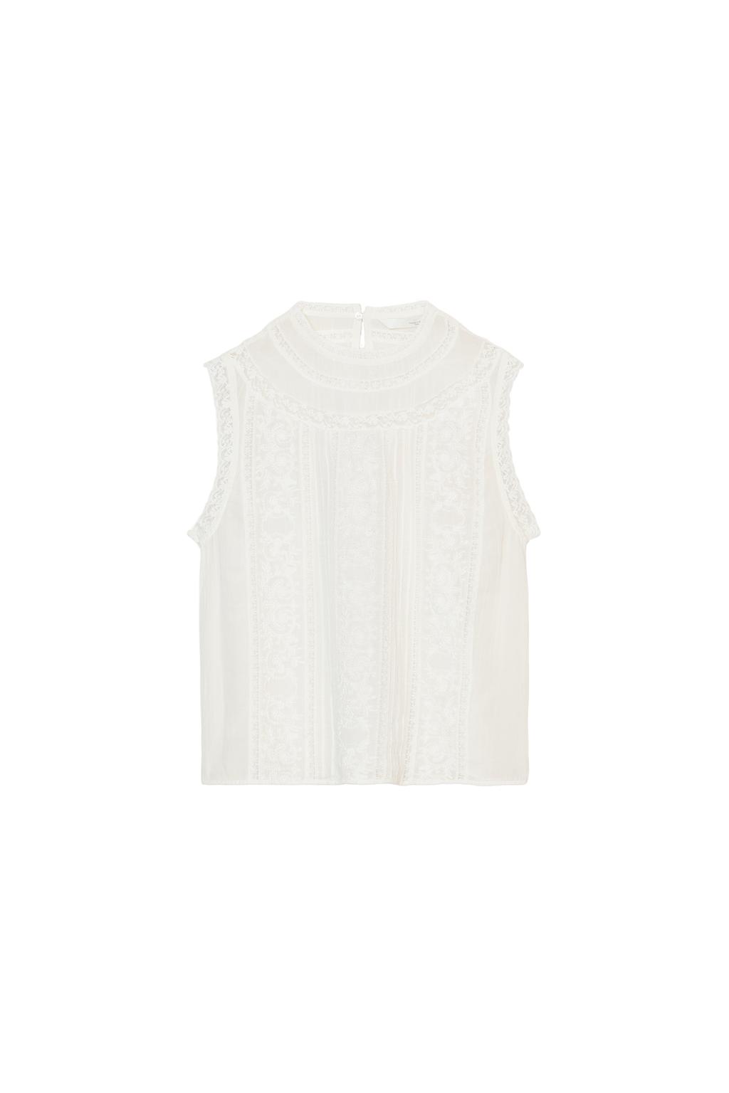 ZW COLLECTION EMBROIDERED SLEEVELESS TOP - image 3